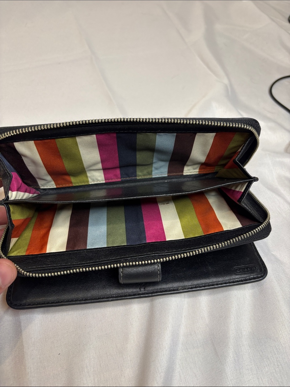 Coach Black Wallet with Sparkle Accent - Picture 4 of 4